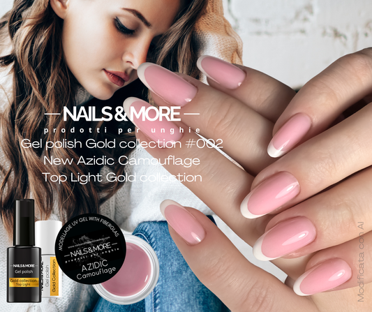 NEW MODELLAGE GEL AZIDIC CAMOUFLAGE WITH FIBERGLAS