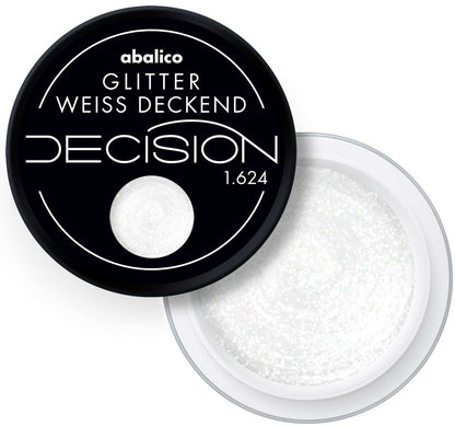 GLITTER WEISS DECKEND