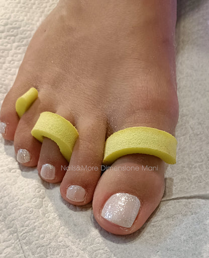 GLITTER WEISS DECKEND