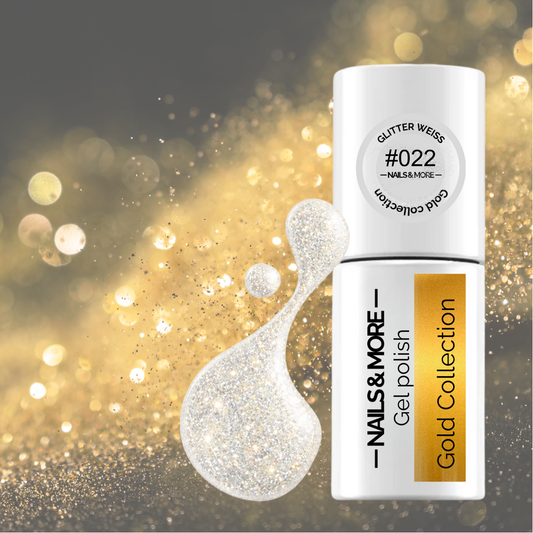 GLITTER WEISS #022 GEL POLISH