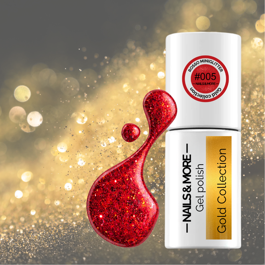ROSSO MINIGLITTER #005 GEL POLISH